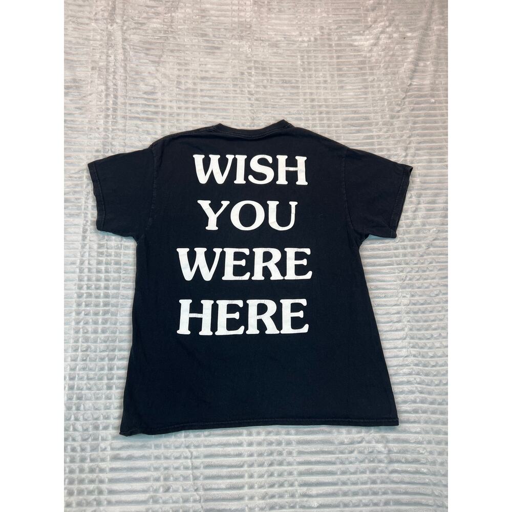 Cactus Jack Men's Black White Astor World Wish You Were Here Crew Neck T-Shirt L
